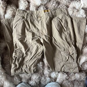 Wrangler Beige 100% Cotton Cargo Pants